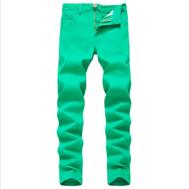 2022 Hot Sale Men Colored Jeans Autumn Fashion Mens Casual Cotton Jeans Slim Straight Male Denim Pants Plus Size 42 3