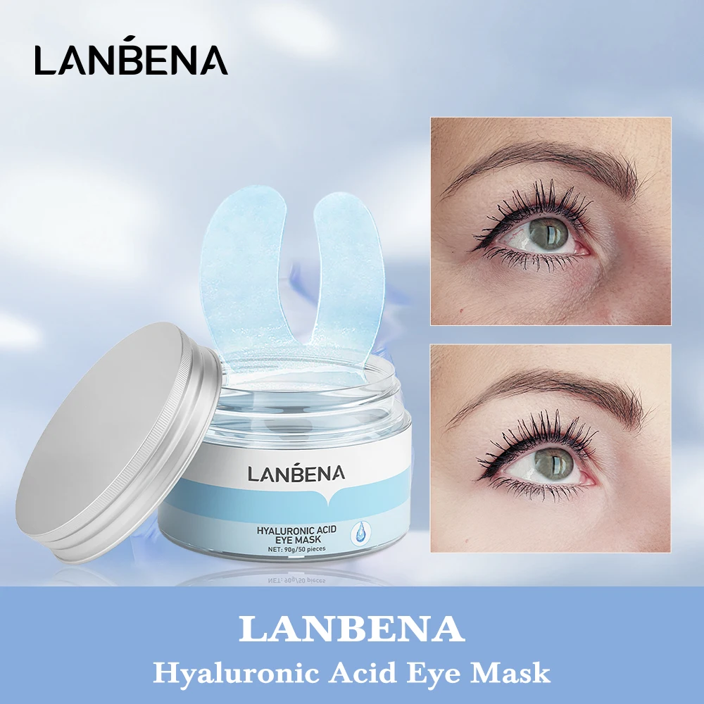 LANBENA Hyaluronic Acid Retinol Eye Mask Eye Patches Serum Repair Eye