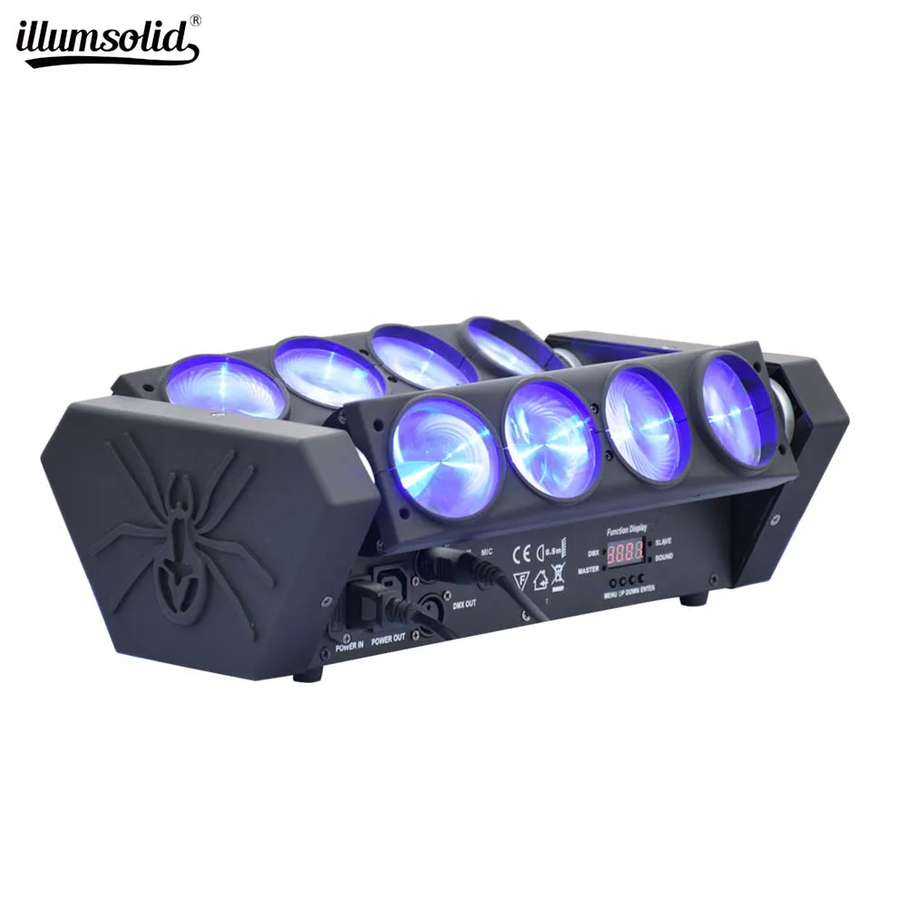 

Moving Head Led Spider Light 8x12W 4in1 RGBW Led Party Light disco lights Beam dj disco lights wash