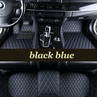 black blue Kalaisike пользовательские автомобильные коврики - Название цвета: black blue