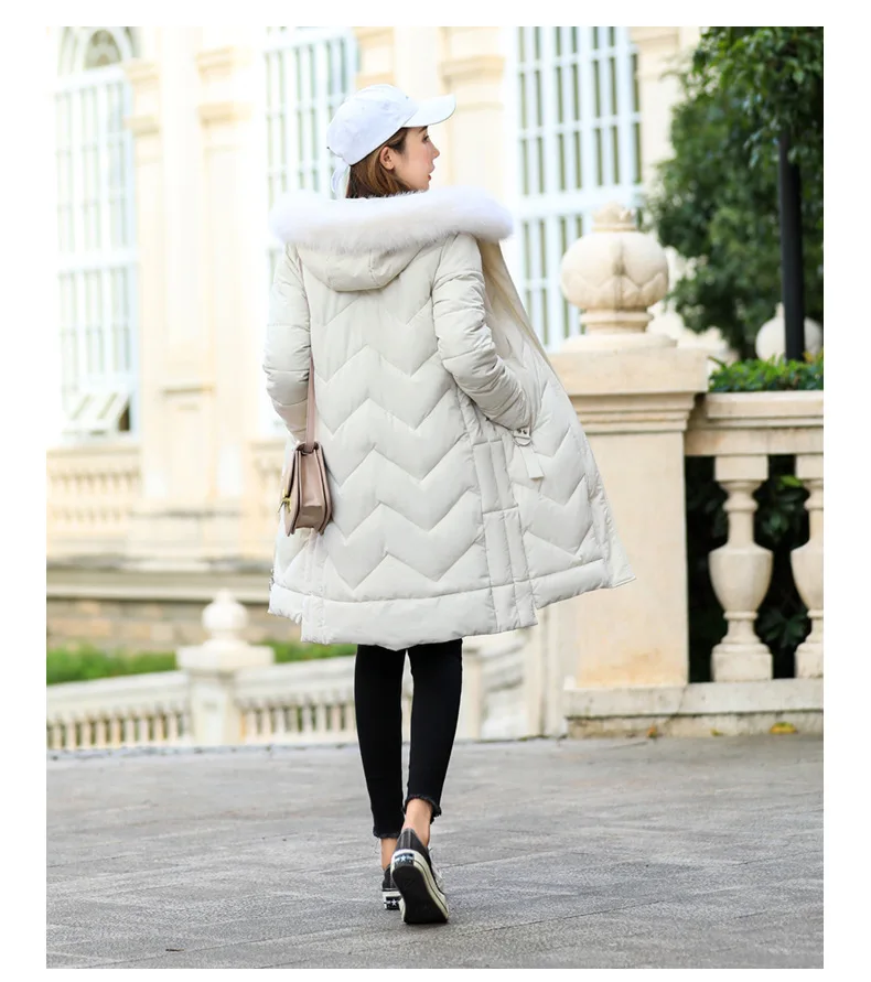 Abrigos Mujer Invierno новая Парка хлопковая стеганая куртка с капюшоном теплая зимняя куртка для женщин однотонное зимнее пальто для женщин s
