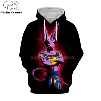

2020 Dragon Ball hoodies Fashion Men/Women 3D Sweatshirts Print Hooded Unisex Tops Casual streetwear goku Frieza Beerus-13