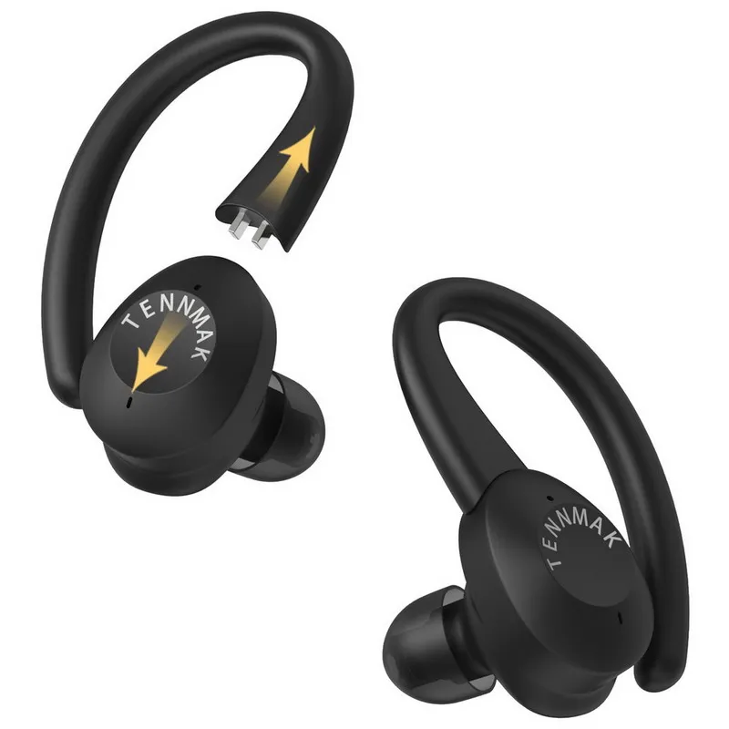 Écouteur Bluetooth 5.0, lecture stéréo HD écouteur sans fil casque sans fil  avec micro, casque Bluetooth à contrôle tactile pour iPhone Tablette  smartphone Android (noir)