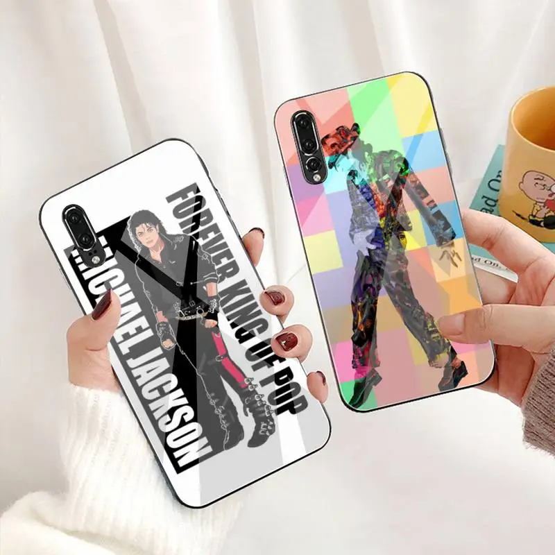 MJ чехол для телефона Майкла Джексона из закаленного стекла Huawei P30 P20 P10 lite honor 7A 8X 9 10