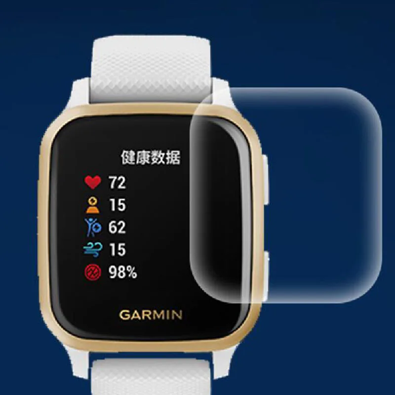 Screen Protector 5pcs Soft TPU Clear for Garmin Venu SQ/SQ 2 Music Sport Smart Watch