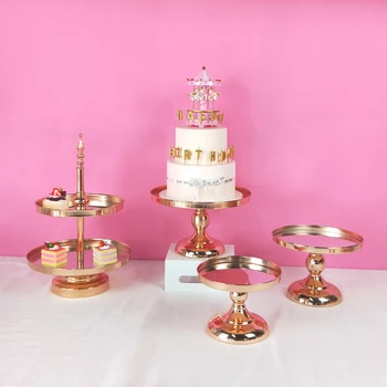 

Silver /Gold Mirror Cake Stand Mirror Wedding Plate Decorative Glass Plate For Decoration Dessert Cake Mirror Serving Tray