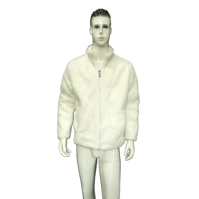 Unique Light Up LED Faux Fur Jacket Coat for Men Funny Men's Stand Collar Faux Fur LED Stage Jacket Coat Plus Size