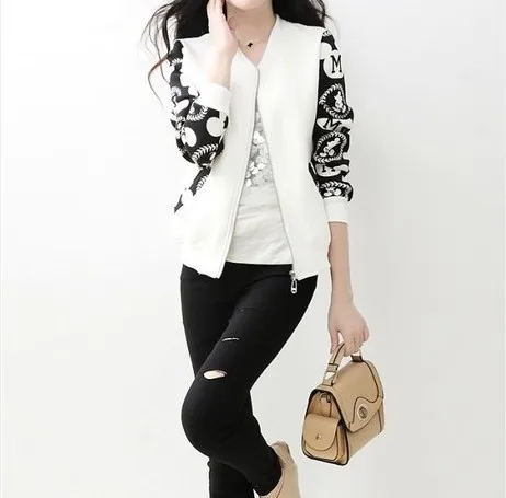 Promo  Baseball Shirt Coat WOMEN'S Dress Long Sleeve Short Spring And Summer New Style Students Coat Casua