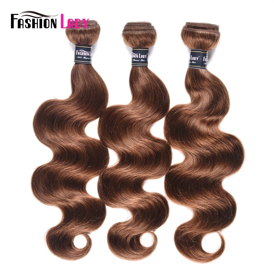 Good Buy Bundles Brazilian-Hair Pre-Colored Light Brown Body-Wave Non-Remy-Hair Fashion for Women dV5om3LQ0