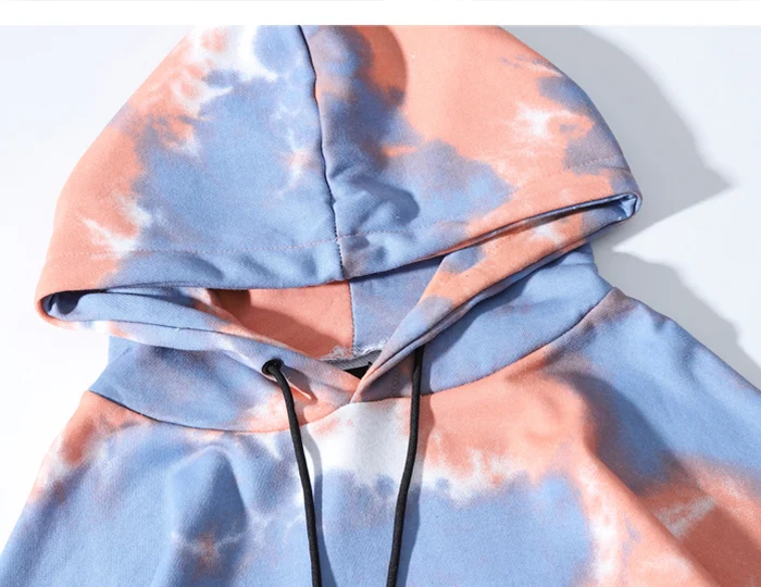 Aelfric Eden Tie dying толстовки мужские осень Харадзюку хип хоп цветной пуловер Повседневный хлопковый свитер с капюшоном уличная одежда