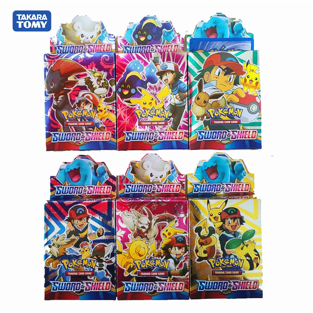 

New 26pcs No Repeat Pokemon Cards TCG:SHIELD&SWORD Sealed Booster Box Trading Card Game Kids Hobby & Collectibles Collection Toy