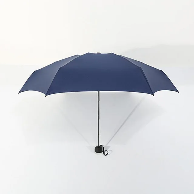 YL1010- Navy Blue Мини карманный зонтик, портативный плоский зонтик для дождливой погоды, складной зонтик для женщин, девочек, детей, подарки для путешествий, Paraguas, дождевик - Цвет: YL1010- Navy Blue