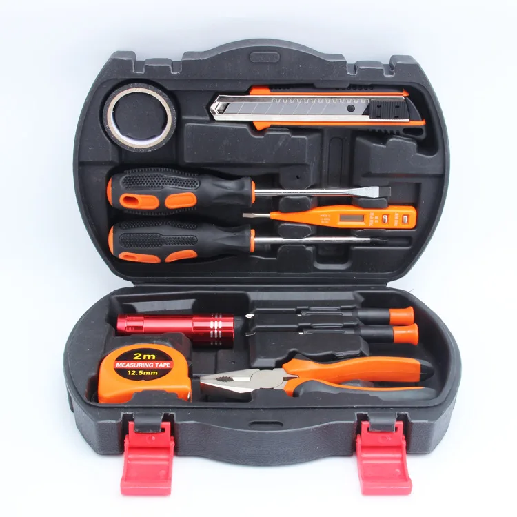 

Showdown Household Gift Hardware Tools Set 11-Piece Nickel Plated Carbon Steel Material Color Box Packaging Customizable