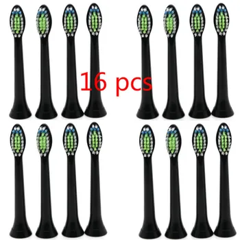 

16pcs Replacement Toothbrush Heads For Philips Sonicare DiamondClean HydroClean Black HX6064 Electric Tooth Brush Heads