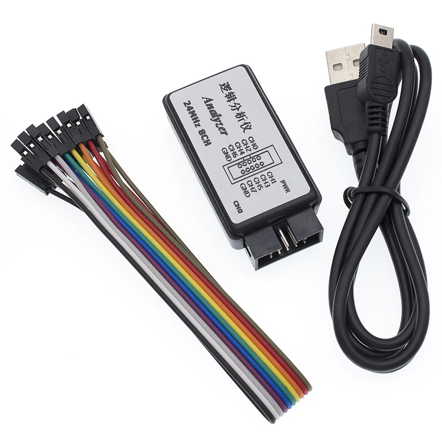 USB Logic SCM 24 МГц 8 каналов 24 м/секунд логический анализатор отладчик для ARM FPGA логический анализатор логика 24 м 8CH