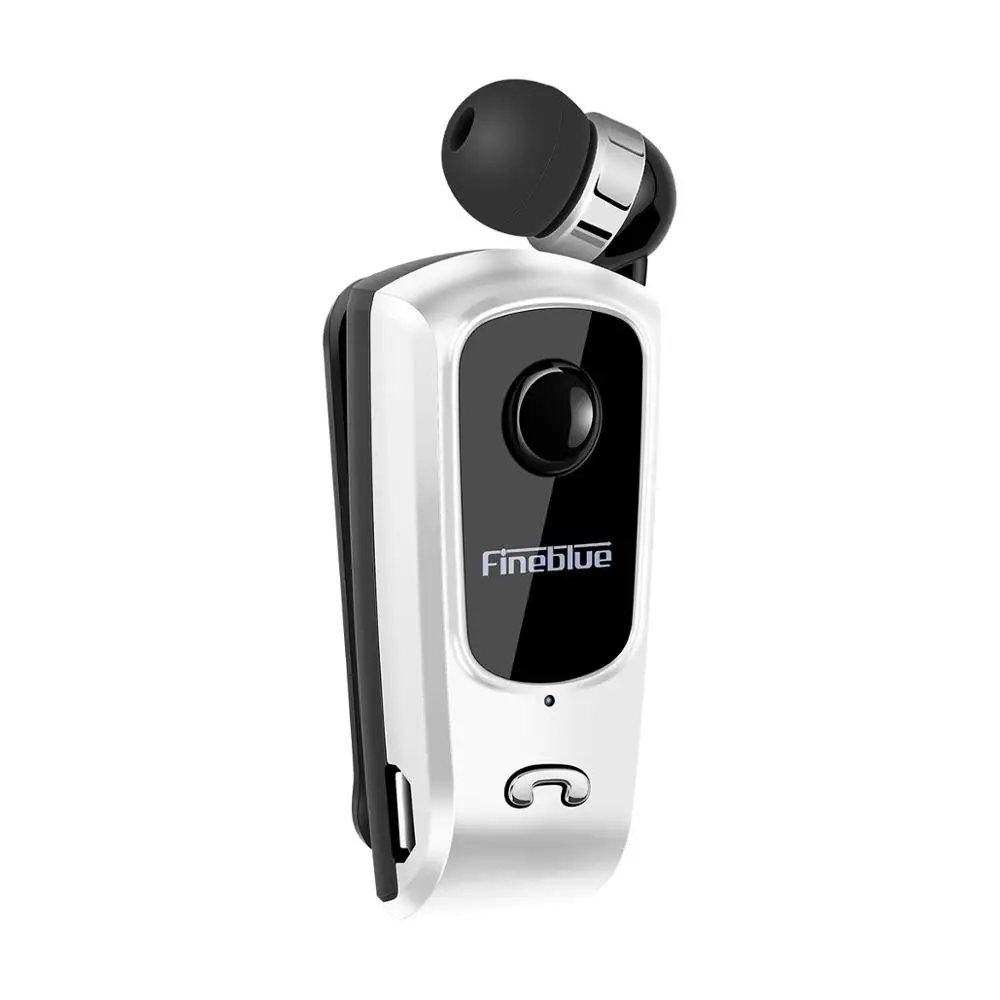 White without box Fineblue F920 Bluetooth 4,0 наушники с портативной сумкой беспроводной Телескопический Тип бизнес гарнитура с зажимом громкой связи для спорта - Цвет: White without box