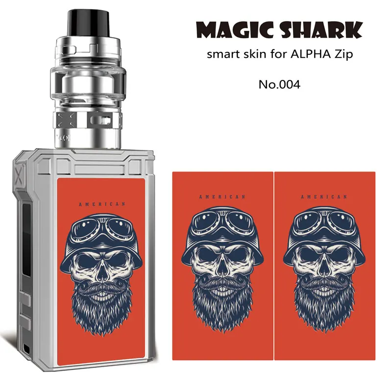Волшебная Акула череп Счастливого Рождества защитная пленка Vape полная пленка для Alpha на молнии чехол наклейка кожи для Voopoo Alpha на молнии