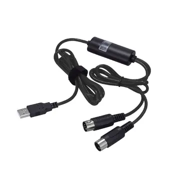 

MIDI cable music editing line MIDI to USB cable keyboard music cable Electric Piano Electronic Drum Music Editing Cable