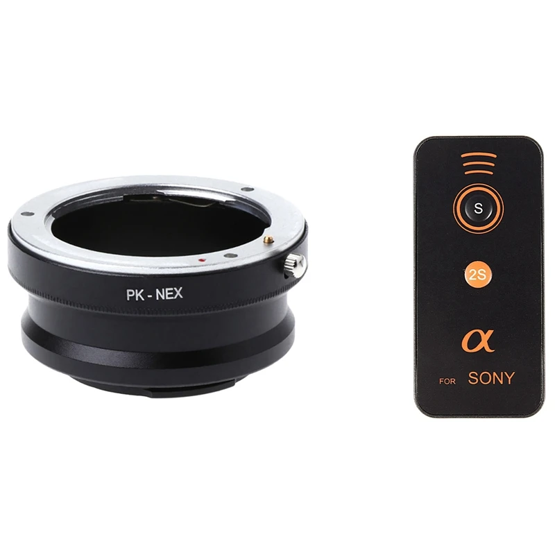 Remote Control IR Wireless for Sony Series II A7 A7R with Adapter Ring Pentax K Pk Lens to -Sony Nex E | Электроника