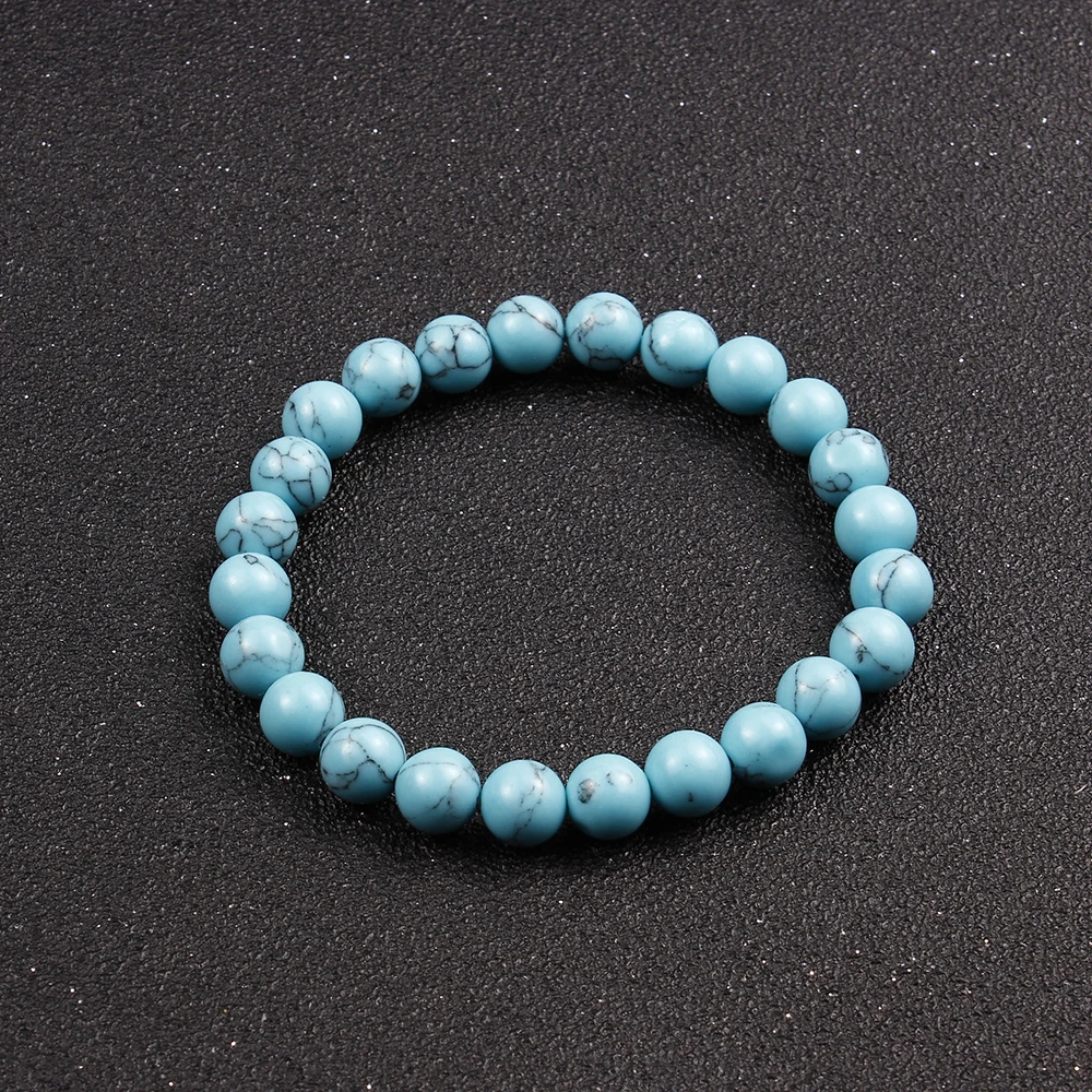 Women Yoga Chakra Bracelets Classic Matte Amazonite Stone Strand Bracelet Men Beaded Charm Handmade Jewelry Wholesale | Украшения и