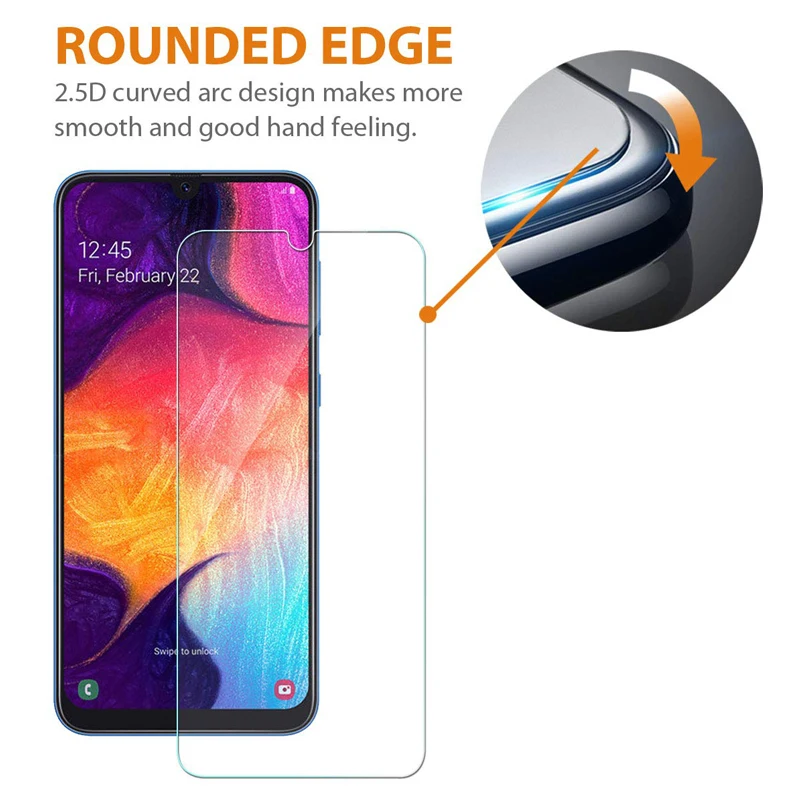 Защитное стекло для samsung galaxy a50 Защитная пленка для экрана a 50 закаленное стекло лист galaxy a50 50a экранная Защита 9h 1 до 3 шт