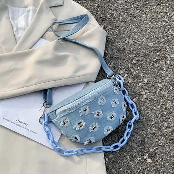 

Summer Western Style Mini Bag Style Net Red Running Bag Female Fashion Ins All-match Messenger Bag Canvas Chest Bag Women Small