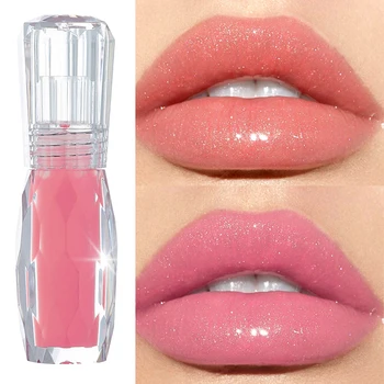 

Cherry Lips Moisturizer Plumper Lip Gloss Sexy Big Lips Pump Transparent Volume Shiny Vitamin E Oil Waterproof Nourishing Makeup