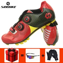 Sidebike Мужская велосипедная обувь sapatilha ciclismo mtb горный велосипед углеродное волокно chaussure vtt Ультралегкая велосипедная самофиксирующаяся обувь