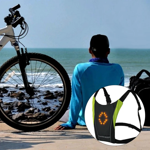 WEST BIKING – gilet de sécurité réfléchissant pour vélo, Scooter  électrique, clignotant, Rechargeable par USB, LED, Jogging, pêche