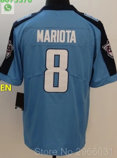 А+++ Качественная мужская футболка для взрослых 8 Marcus Mariota Tennessee