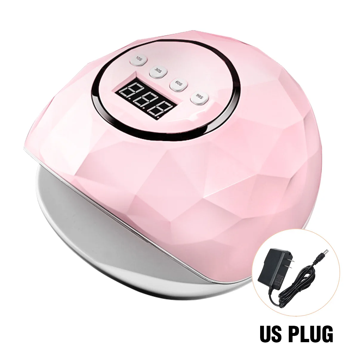 Pink US Plug 160 Вт УФ-сушка для ногтей быстрая отверждения 39 шт. светодиодный свет синхронизации ногтей лампа для сушки гель-лака машина двойной источник света ЖК-цифровой дисплей - Цвет: Pink US Plug