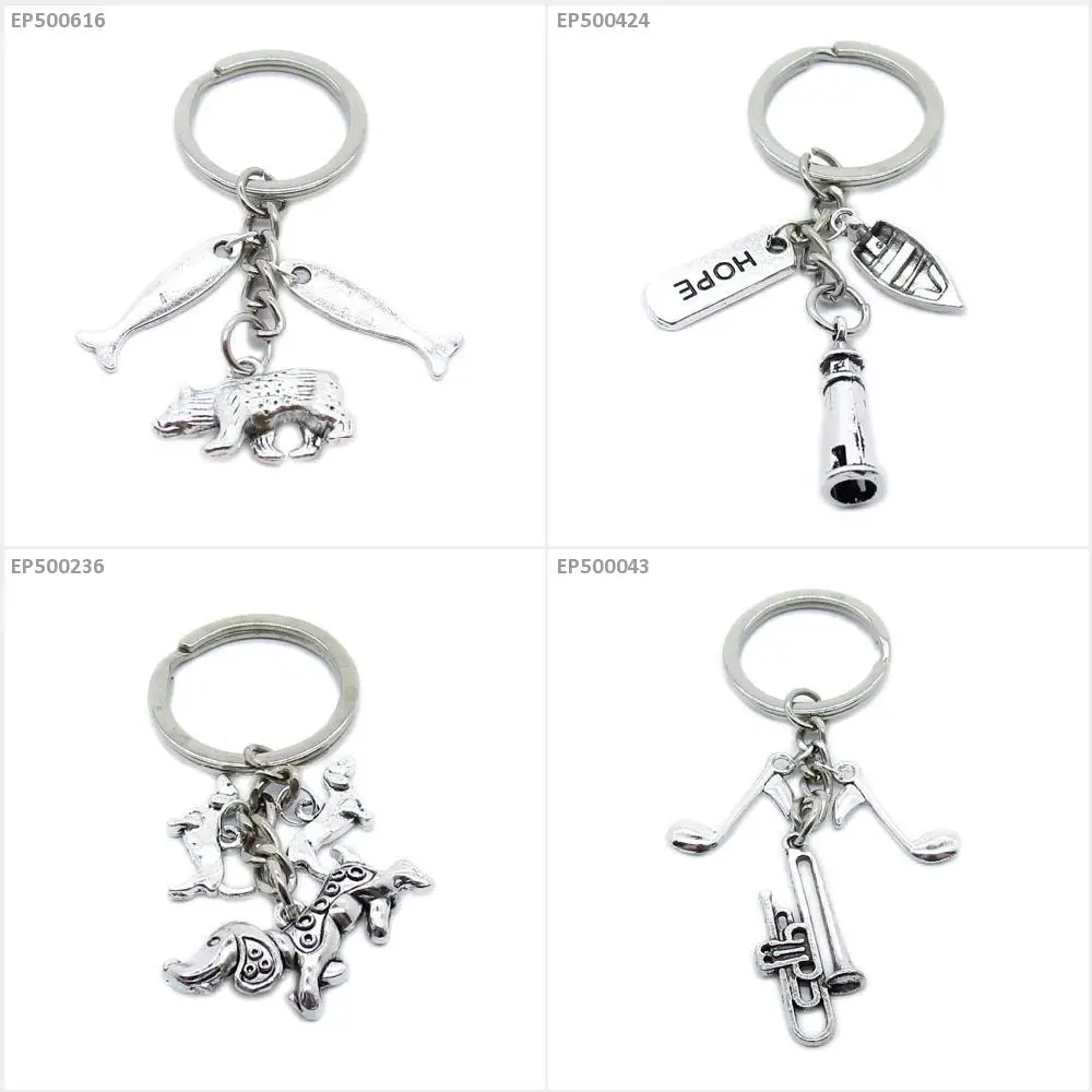 Брелок для ключей тромбон нот музыкальная Музыка Собака Такса Маяк знак тег