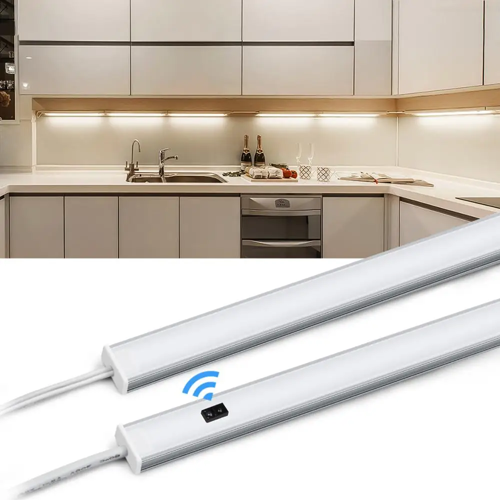 VYANLIGHT Luces para debajo del gabinete, tiras de luz LED inalámbricas con  sensor de movimiento para despensa, armario, cocina, baño, iluminación