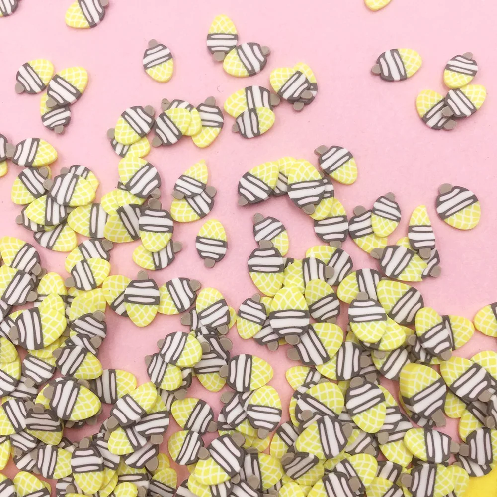 100 г мини мороженое полимерные Горячие мягкие глиняные брызжки для ногтей