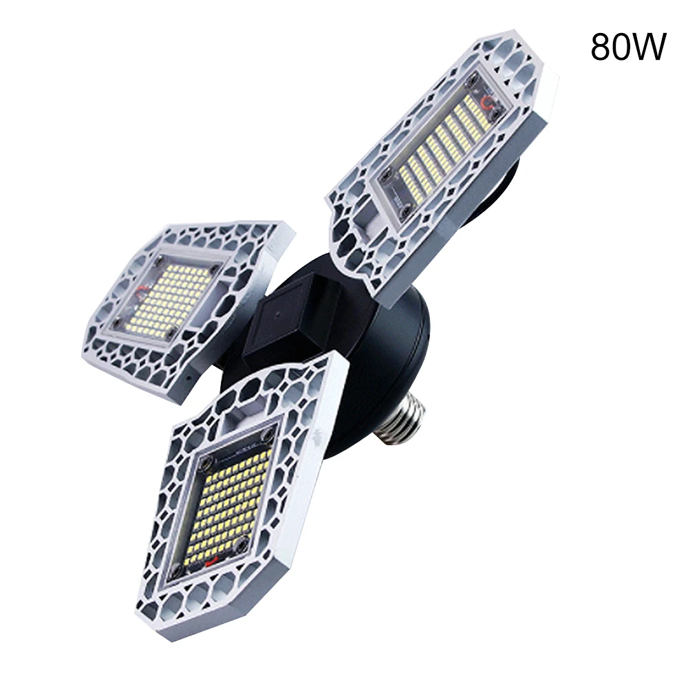 Folding light 80W 50 Вт-200 Вт Светодиодный светильник с высоким заливом 14000лм 6500 к Дневной светильник промышленный коммерческий подвесной светильник для складской мастерской - Цвет: Folding light 80W