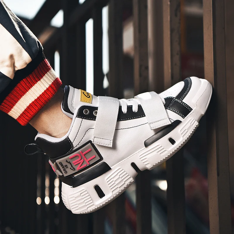 RUIFF/обувь средней длины; Daddyshoes; Мужская прогулочная обувь; модные новые мужские тапочки плоские туфли для мужчин; zapatos de hombre para caminar