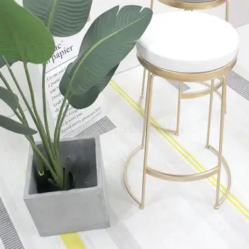 

Nordic Ins Wind Bar Stool Modern Simple Net Black Milk Tea Dessert Shop Cafe Bar Front Desk High Chair