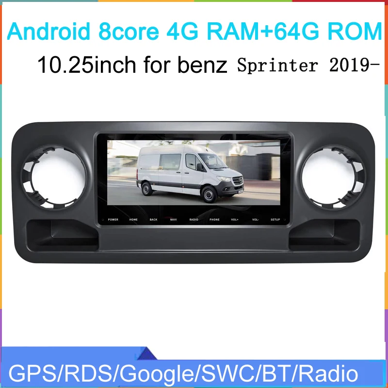 10 25 дюймов большой сенсорный экран android автомобильный Радио плеер для benz Sprinter 2019