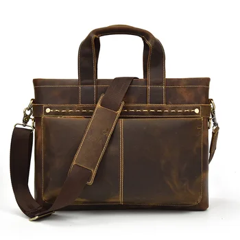 

Handbag Retro Leather Men's Single-shoulder Bag, One-shoulder Bag, Fashion Briefcase.