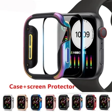 

cover Case For apple watch 44mm 40mm TPU+aluminum alloy case Ultra-thin full Protector case iwatch Series 6 SE 5 4 Accessories