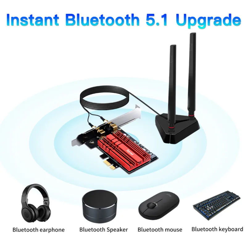 Двухдиапазонный WiFi6 AX200 3000 Мбит PCI E 1X Беспроводной Адаптер 2 4 г/5 ГГц 802.11ac/ax Bluetooth5.0