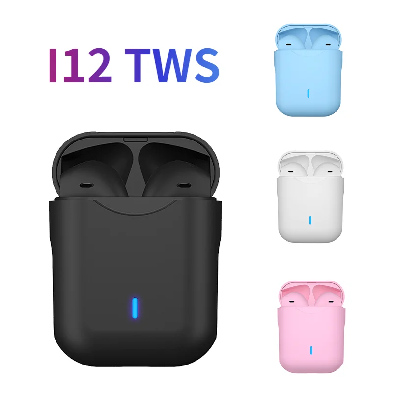 TWS-стереонаушники I12 с поддержкой Bluetooth 5 0 и зарядным футляром | Электроника