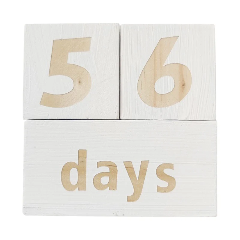 3 шт. деревянные цифры буквы из массива дерева блоки в скандинавском стиле детская спальня фотосессия Декор новорожденный подарок на память - Цвет: A1