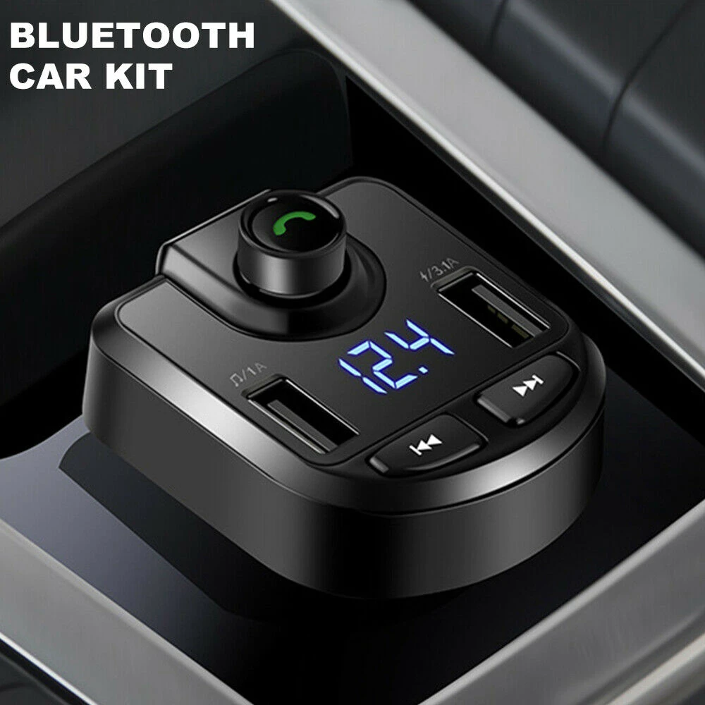 Автомобильный Bluetooth fm-передатчик беспроводной радио громкой связи MP3 плеер двойной USB зарядное устройство Комплект SD воспроизведение музыки автомобильный адаптер