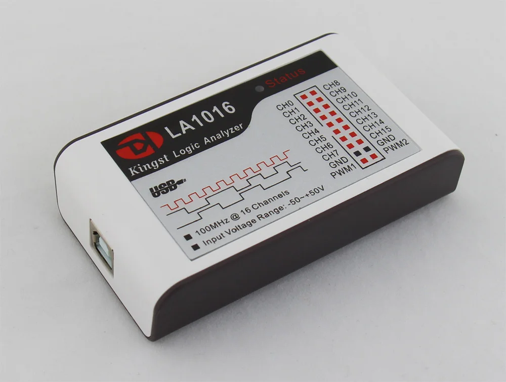 Kingst LA1016 USB логический анализатор 100M Максимальная скорость выборки 16 каналов 10B