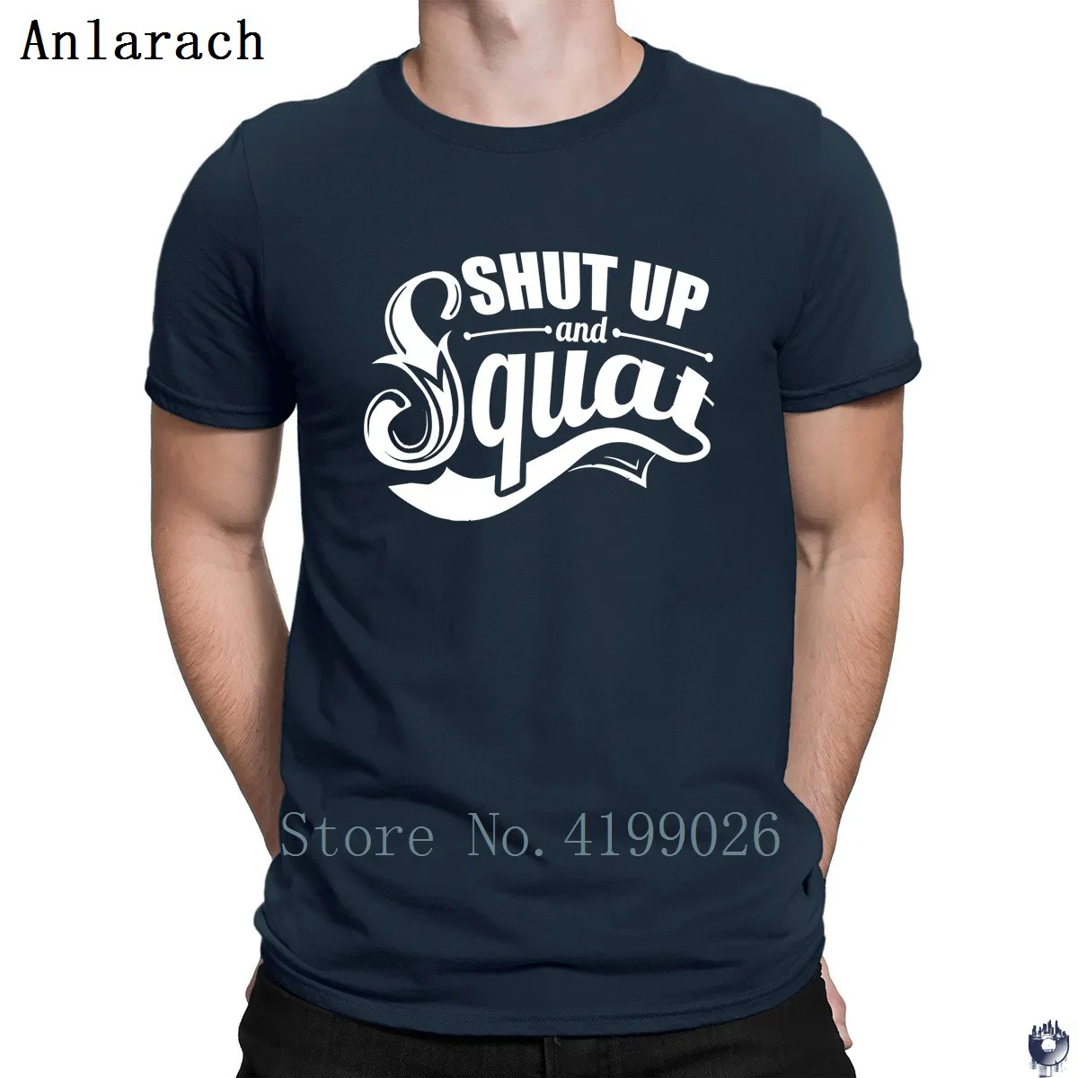 

Shut Up And Squat Bodybuildings Gyms Motivation T Shirt Original Print Tee tops men's T Shirt funky summer gents