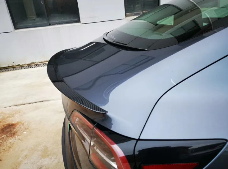 Для Tesla модель 3- заднее крыло спойлер задний багажник крылья спойлер углеродное волокно 3 м коллоидная установка