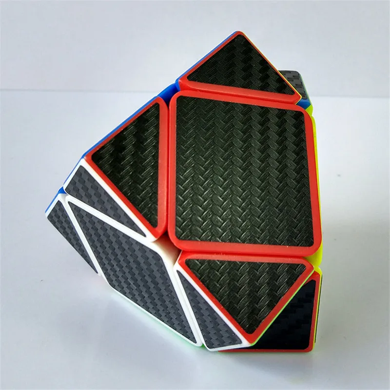 ZCUBE косой углеродного волокна наклейка скорость магический куб скорость твист странной формы головоломки игрушка для детей взрослые "Антистресс" подарок