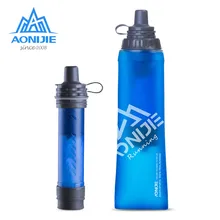 

AONIJIE SD25 New Safe Filtered Water Bottles 440ml Soft Flask Hydration Water Bladder with Hydration Filter for Running Hiking