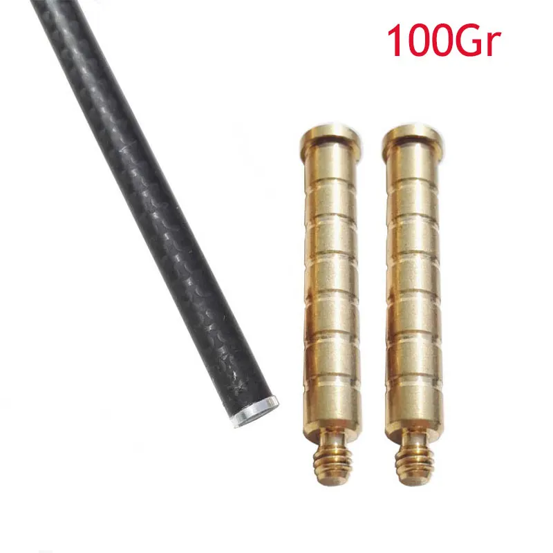 100Gr 12 шт., для стрельбы из лука, медный соединитель, баланс, вес, вставка, подходит для ID 6,2 мм, стрелочный вал, аксессуары для стрельбы - Цвет: 100Gr